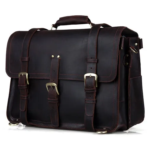TIDING Travel Backpack Adventure Shoulder Bag Multi-function Genuine Leather Bag 17 inch Laptop Carry on Bag 50494