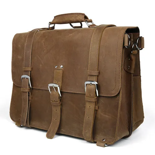 TIDING Travel Backpack Adventure Shoulder Bag Multi-function Genuine Leather Bag 17 inch Laptop Carry on Bag 50494