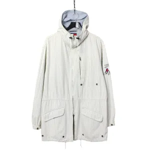 Tommy Hilfiger Lightweight Pinstripe Parka Jacket circa 1990's