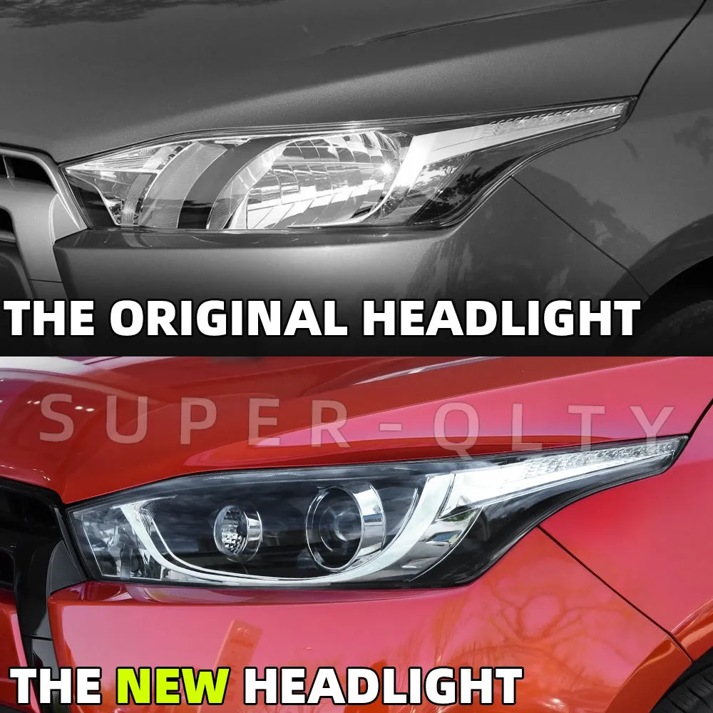 Toyota Yaris  2013-2016 Modified headlight Upgrade to led head lamp with Daytime running light