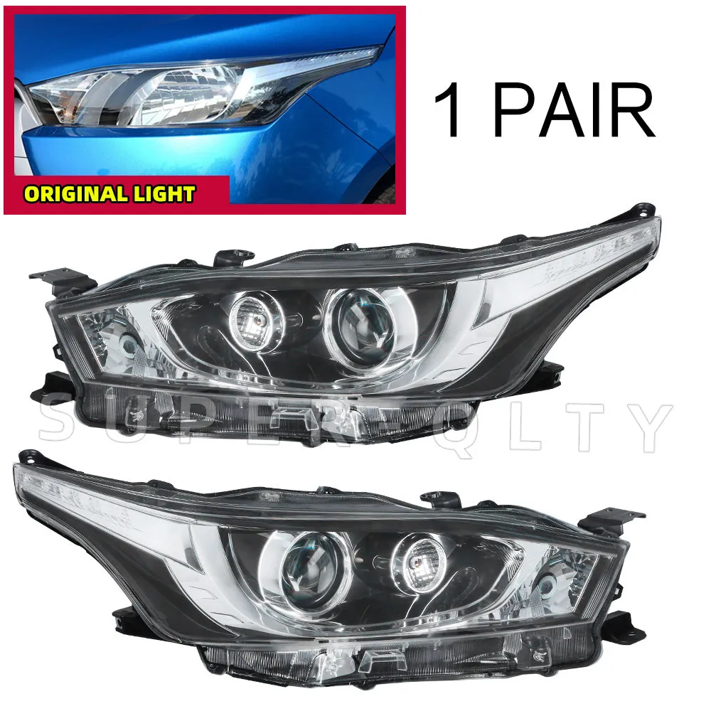 Toyota Yaris  2013-2016 Modified headlight Upgrade to led head lamp with Daytime running light