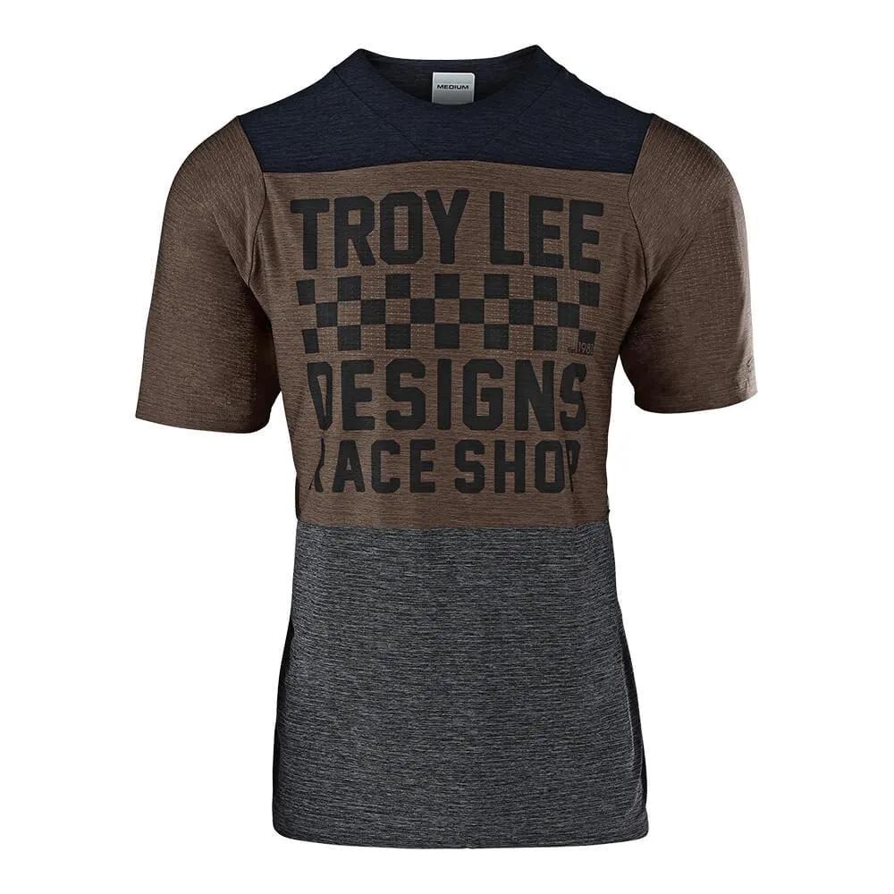 Troy Lee Skyline Air Jersey Checkers Heather Blk/Heather Lt Moka SM