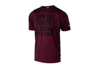 Troy Lee Skyline Jersey Checker Heather Sangria SM
