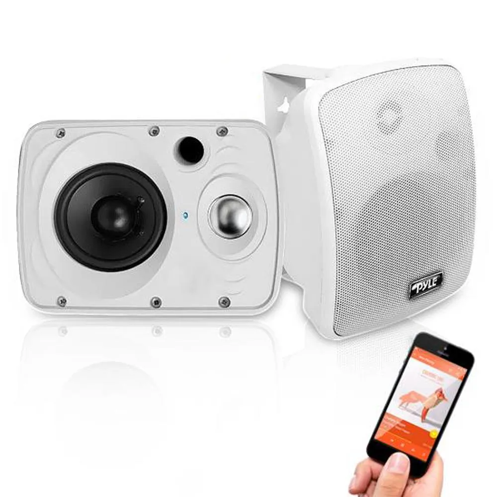 Waterproof & Bluetooth 5.25'' Indoor / Outdoor Speaker System, 600 Watt, White