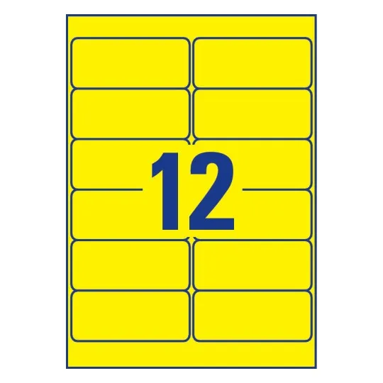 Weatherproof Film Labels 99.1 x 42.3 MM