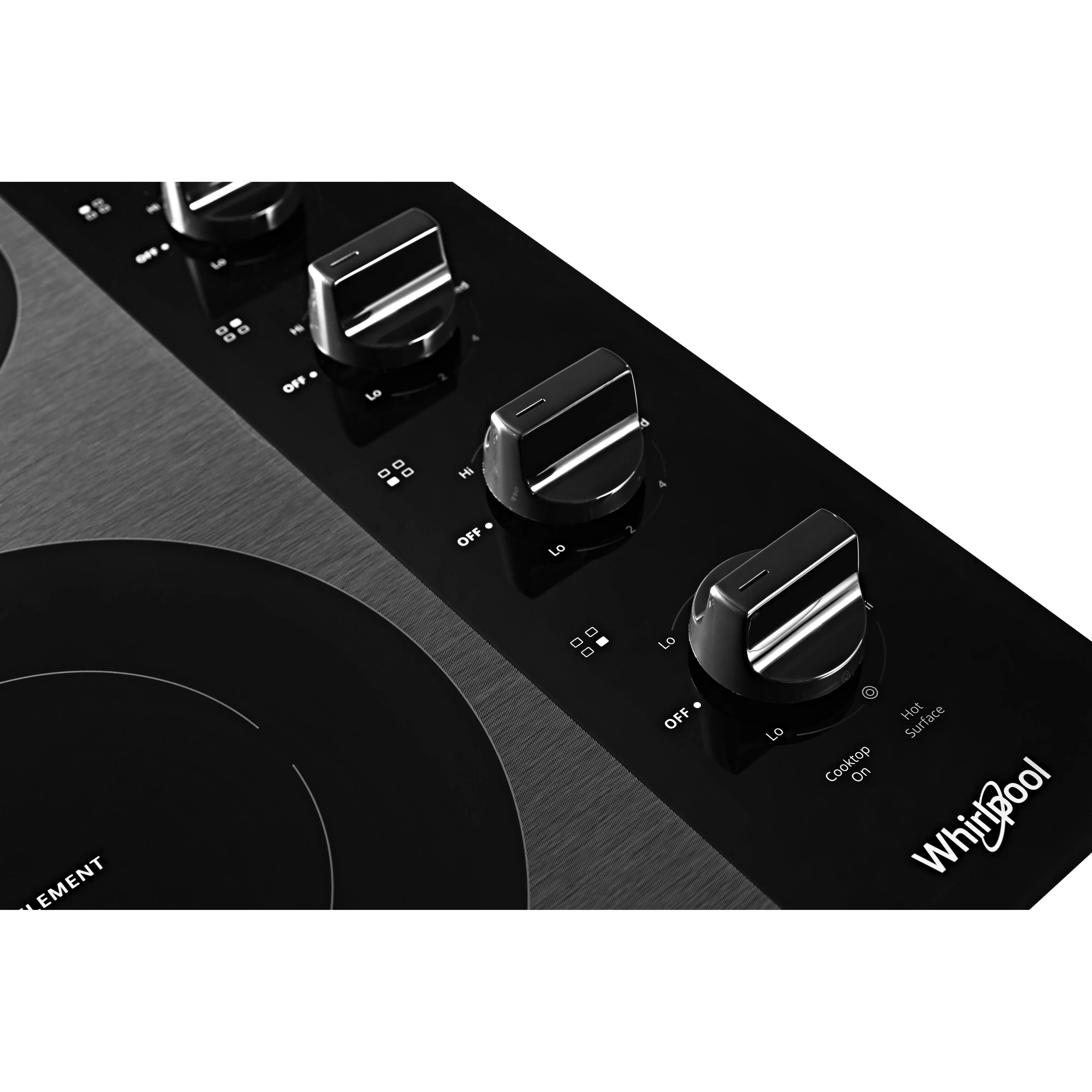 Whirlpool 24-inch Built-in Electric Cooktop with FlexHeat™ Element WCE55US4HB