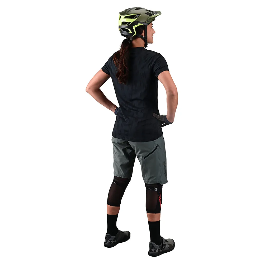 Womens Lilium SS Jersey Jacquard Black