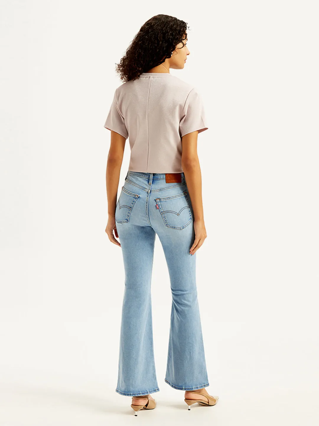 Women's Mid Rise 726 Flared Fit Light Blue Jeans