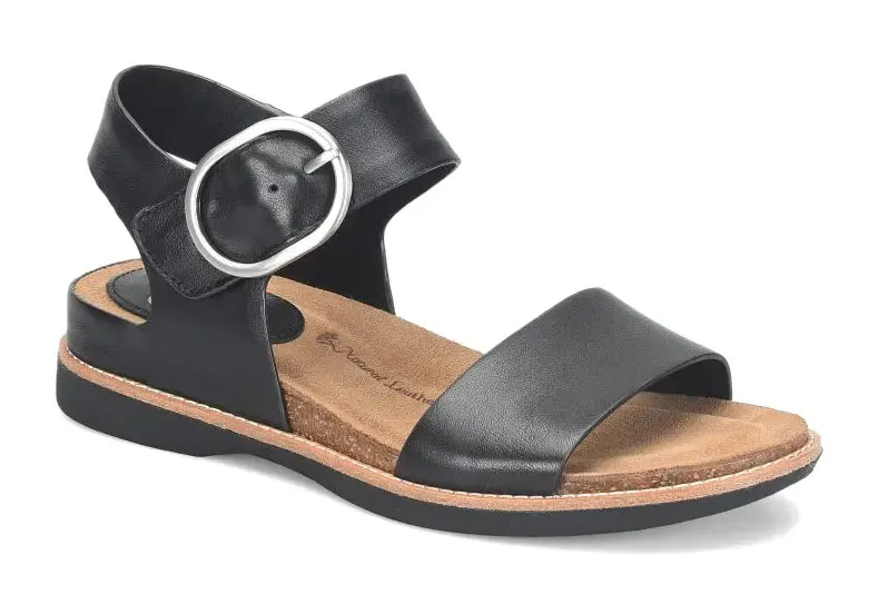 Womens Sofft Bali  Adjustable Leather Sandal with Buckle Detail