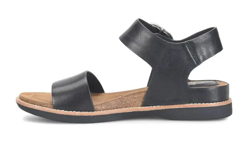 Womens Sofft Bali  Adjustable Leather Sandal with Buckle Detail