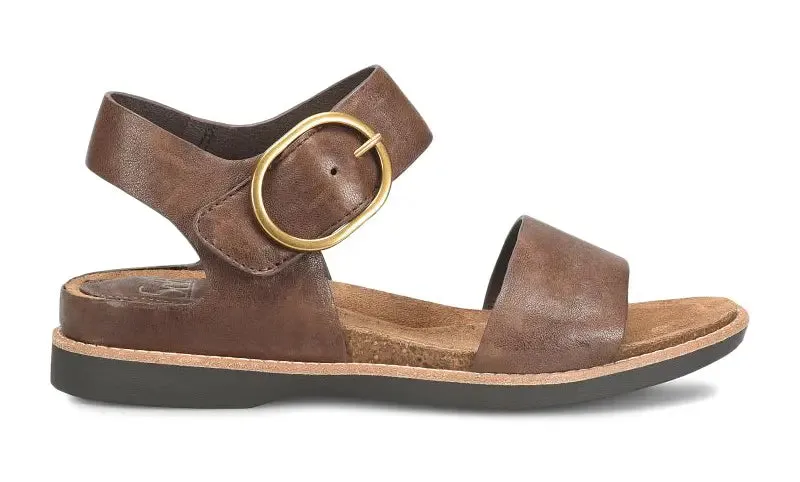 Womens Sofft Bali  Adjustable Leather Sandal with Buckle Detail