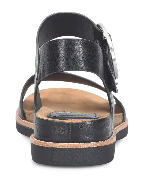 Womens Sofft Bali  Adjustable Leather Sandal with Buckle Detail