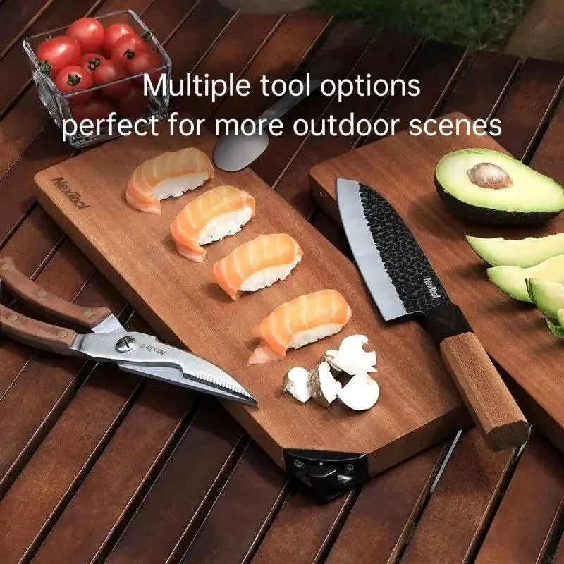 Xiaomi Nextool Campsite Cooking Set Outdoor Camping Portable Knife Scissors Vegetable Board Multi functional Tool Accessories