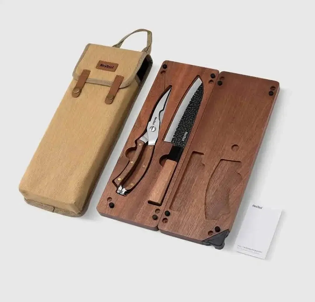 Xiaomi Nextool Campsite Cooking Set Outdoor Camping Portable Knife Scissors Vegetable Board Multi functional Tool Accessories