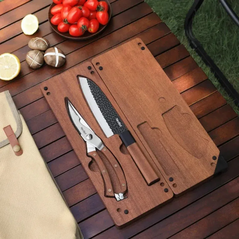 Xiaomi Nextool Campsite Cooking Set Outdoor Camping Portable Knife Scissors Vegetable Board Multi functional Tool Accessories